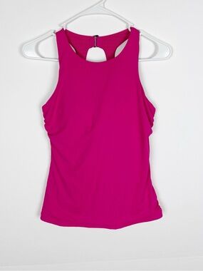 Athleta Maldives High Neck Tankini Top Size 34B/C Pink